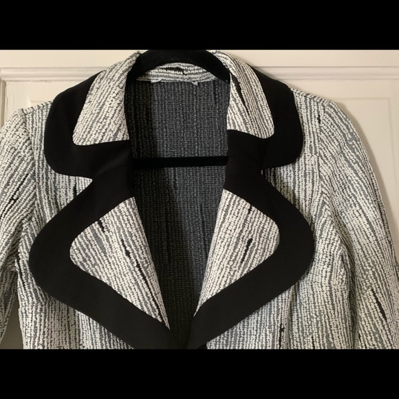 Blazer grey and black twill - Picture 2 of 5